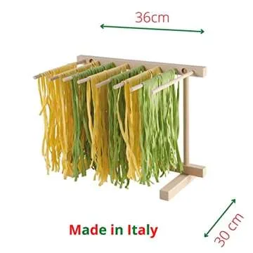 Eppicotispai EP 102 Natural Beechwood Collapsable Pasta Drying Rack