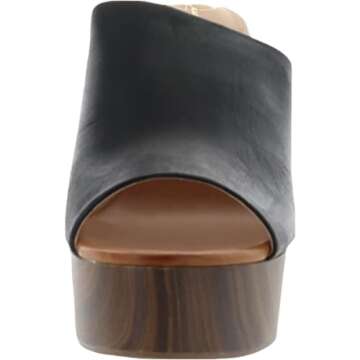 Jessica Simpson womens Shelbie Block Platform Heeled Sandal, Dark Black, 10 US