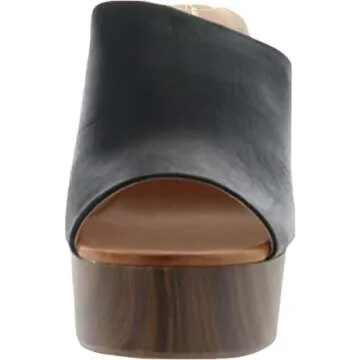 Jessica Simpson womens Shelbie Block Platform Heeled Sandal, Dark Black, 10 US