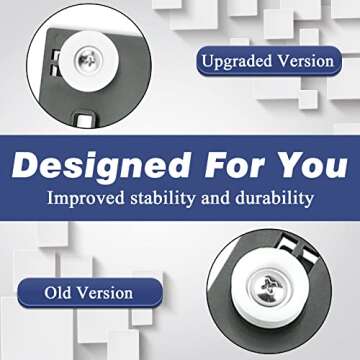 Funmit Upgraded W10350375 Dishwasher Top Rack Adjuster Replacement for kenmore Whirlpool Dishwasher Parts WDT970SAHZ0 WDT730PAHZ0 WDTA50SAHZ0 Compared to Part # W10712395 AP5957560 3516330, 2 Pack
