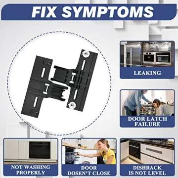 Funmit Upgraded W10350375 Dishwasher Top Rack Adjuster Replacement for kenmore Whirlpool Dishwasher Parts WDT970SAHZ0 WDT730PAHZ0 WDTA50SAHZ0 Compared to Part # W10712395 AP5957560 3516330, 2 Pack