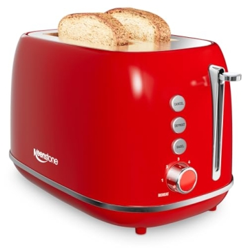 Keenstone Retro 2 Slice Stainless Steel Toaster with 6 Settings and Bagel Function