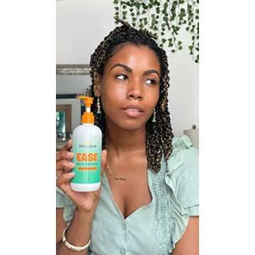 Bask & Bloom Essentials Ease Leave-in Conditioner| Hydrates| Protects| Adds Shine |12 oz