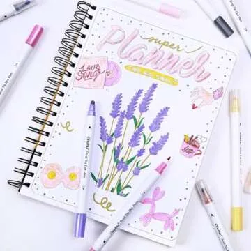 Ohuhu Dual Tip Dot Markers: 15 Colors for Artistic Fun