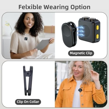 VM32 Wireless Lavalier Mic Noise Canceling USB-C iPhone Android