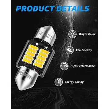 Yorkim DE3022 31mm LED Bulbs - Bright Interior Upgrade