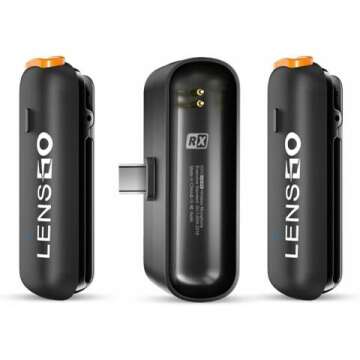 LENSGO Wireless Lavalier Mic for Android Devices