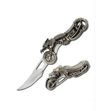 7" Dragon Biker Tactical Folding Knife