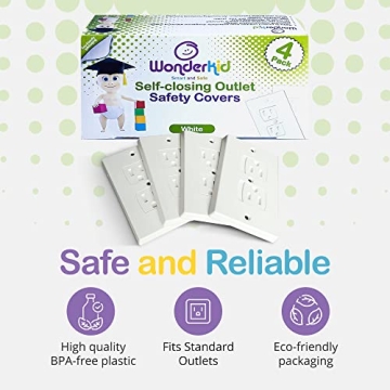 Self-Closing Outlet Covers for Child Safety at Home