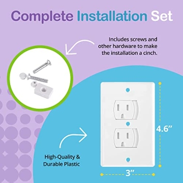 Self-Closing Outlet Covers for Child Safety at Home