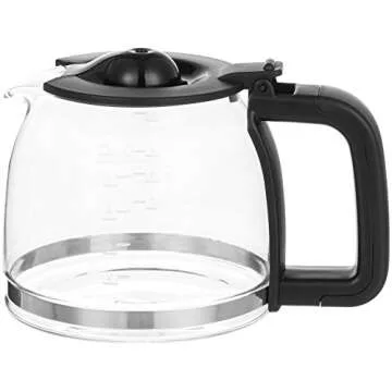 Amazon Basics 5-Cup Drip Coffeemaker with Glass Carafe and Reusable Filter, Black, 7.9 x 7.5 x 10.5 inches