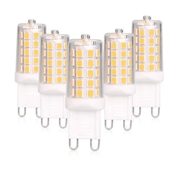 BAOMING G9 LED Bulb Dimmable 4W – 40W Halogen Equivalent (5 Pack) 2700K Soft White