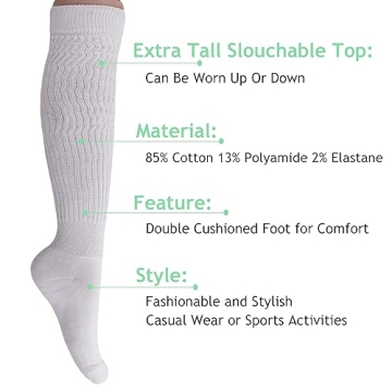 Cozy AWS Slouch Scrunch Socks for women | Size 5-10