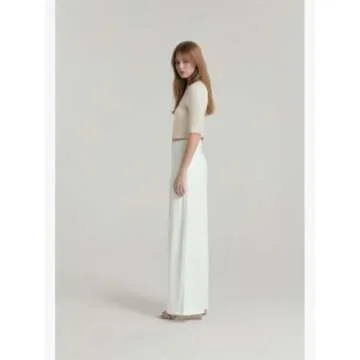 CIDER High Waist Pleated Wide Leg Pants for Women