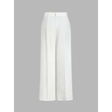 CIDER High Waist Pleated Wide Leg Pants for Women