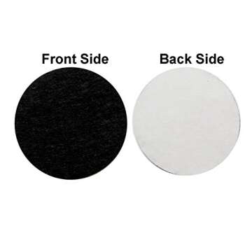 YYCRAFT 200 pcs of Adhesive Felt 1/2"(12mm) Circles for DIY and Sewing Handcraft Various Package Sizes Wholesale, Die Cut DIY Projects