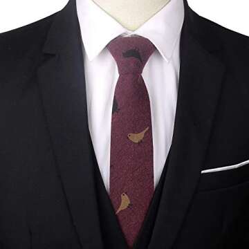 Gemay G.M Men's Cotton Slim Skinny Tie - Wedding & Party Ready