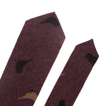 Gemay G.M Men's Cotton Slim Skinny Tie - Wedding & Party Ready