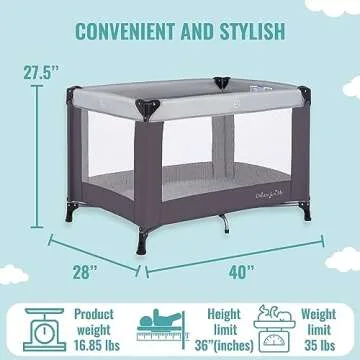 Dream On Me Nest Portable Playard with Carrybag