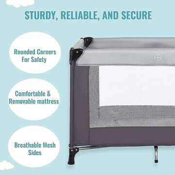 Dream On Me Nest Portable Playard with Carrybag