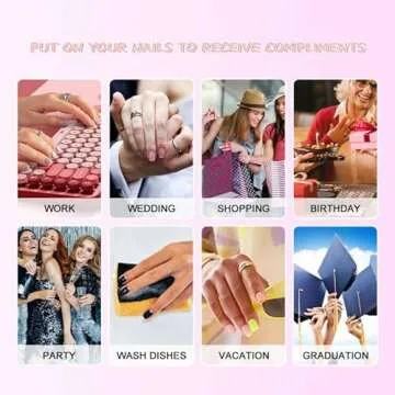 CoolNail Shiny Rose Gold Fake False Nails Coffin Ballerina Nail Tips Shining Sugar Glitter Deco Summer Salon Press on Nail Art Tip