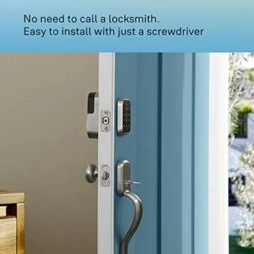 Yale Assure Lock 2 Deadbolt, Satin Nickel Keyless Entry Door Lock with Digital Touchscreen Keypad and Bluetooth Connectivity (No Wi-Fi), ‎YRD430-BLE-619