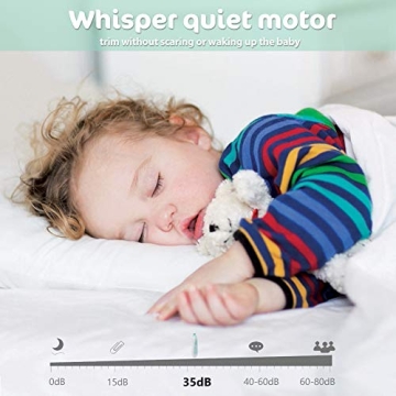 Electric Baby Nail Trimmer Kit LED Light 10 Heads