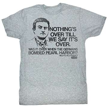 Animal House T-Shirt Social Director Faber College Grey Heather Tee, 4XL