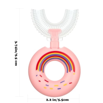 Newrichbee Kids U Shaped Toothbrushes - 4 Pack