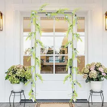 DR.DUDU 6 FT Easter Garland, Lighted Artificial Garlands with Egg, 20 LED Lights Spring Floral Garland, Easter Decorations for Home Kitchen Mantle Fireplace, Indoor Outdoor Holiday Party Decor