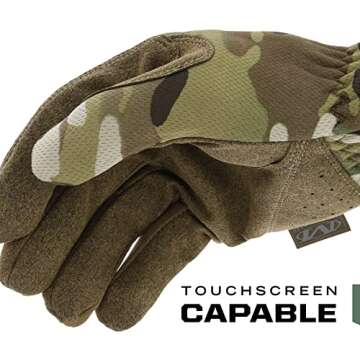 Mechanix Wear: Multicam FastFit Tactical Work Gloves (Large, Multicam)