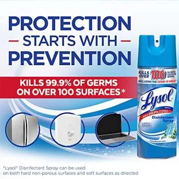 Lysol Disinfectant Spray - Cleans and Deodorizes Effectively