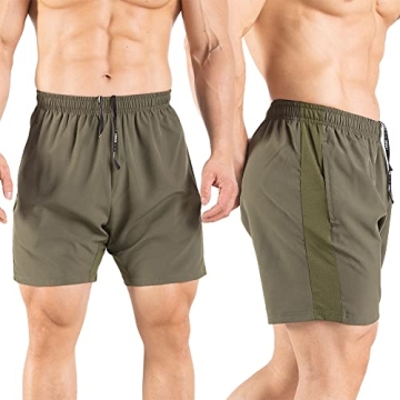 Gaglg Men's 5" Quick Dry Running Shorts 2 Pack