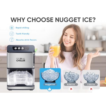 Nugget Ice Maker 55Lbs/24h - For Home and Business