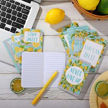 Fainne 16 Mini Lemon Pocket Notepads for Inspiration