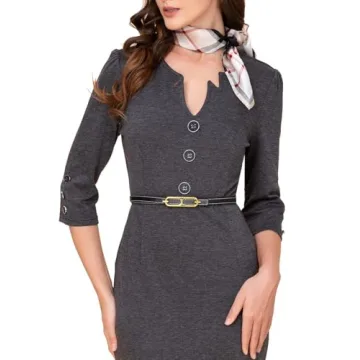 SUPLEAP Women's Reversible Leather Belt Gold Buckle