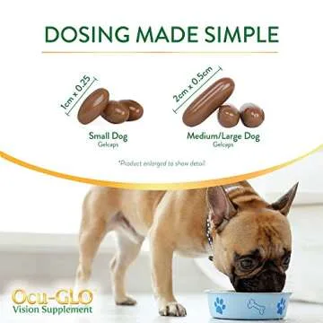 Ocu-GLO Vision Supplement for Small Dogs - 90 Liquid Gel Caps