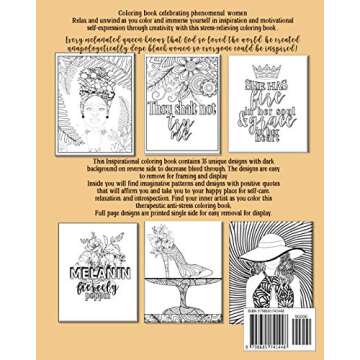 Inspirational Adult Coloring Book to Celebrate Black Women | Unapologetically Dope Black Woman: Beautiful Black Women Coloring Book for Women of Color ... to enjoy patterns, quotes and portraits