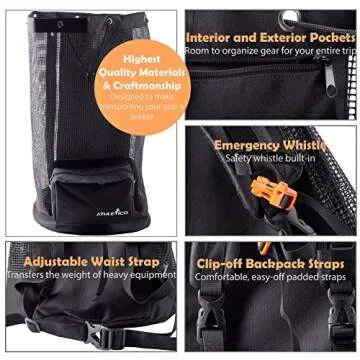 Athletico Scuba Diving Bag - XL Mesh Travel Backpack
