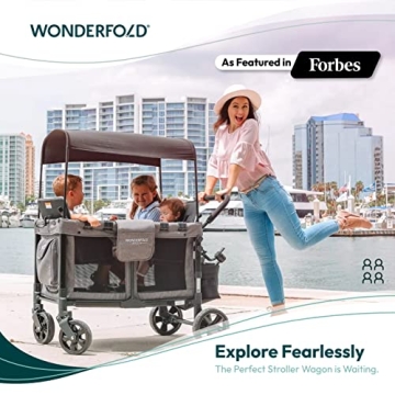 Wonderfold W4 Stroller Wagon - Safe & Spacious for Kids