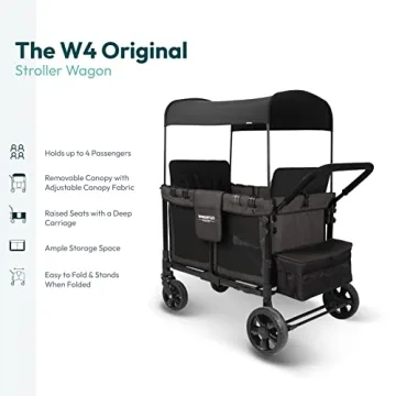 Wonderfold W4 Stroller Wagon - Safe & Spacious for Kids