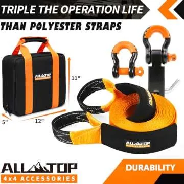 ALL-TOP 30' Nylon Recovery Kit with Hitch Receiver