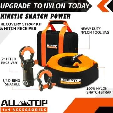 ALL-TOP 30' Nylon Recovery Kit with Hitch Receiver