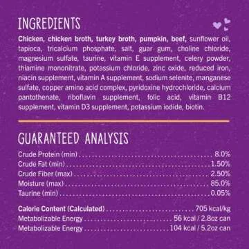 Stella & Chewy’s Carnivore Cravings Savory Shreds Cans – Grain Free, Protein Rich Wet Cat Food – Cage-Free Chicken & Grass-Fed Beef Recipe – (2.8 Ounce Cans, Case of 12)
