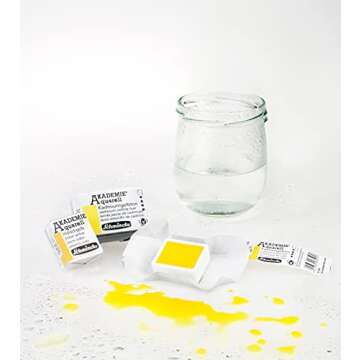 Schmincke - AKADEMIE®AQUARELL Watercolor Compact Color Box, Basic Assortment 12 x 1/2 Pans, 75 112 097, Metal Box, Highly lightfast Colors, fine Artists' Watercolors