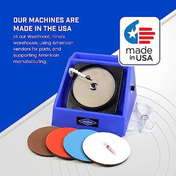 Hi-Tech Diamond 8" Slant Cabber Cabbing Machine for Jewelry