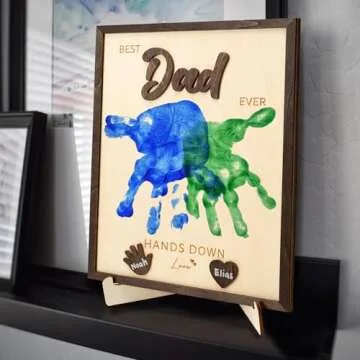 Best Dad Ever Hands Down Sign | DIY Personalized Gift