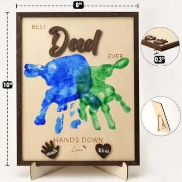 Best Dad Ever Hands Down Sign | DIY Personalized Gift