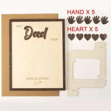 Best Dad Ever Hands Down Sign | DIY Personalized Gift