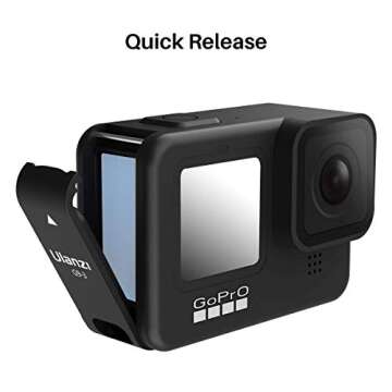 ULANZI G9-3 Plastic Protective Cover for Gopro Hero 9 Black, Battery Door Charging Cover Vlog Accessory for Go pro 9 Action Cam